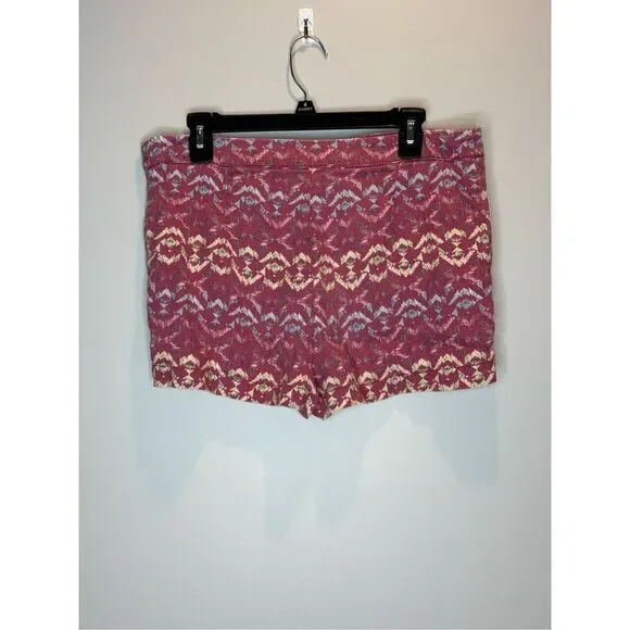 Free People Wild Plum Linen Blend Shorts Size 10 - Picture 4 of 6